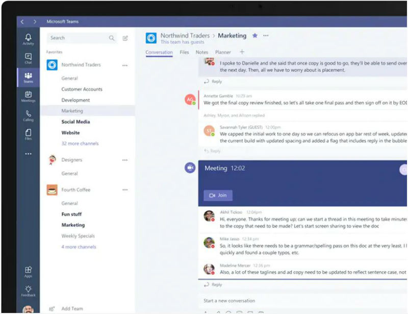 Microsoft Teams är ett verktyg för att samla människor, konversationer, filer och verktyg. Bildkälla: Microsoft