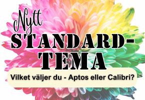 Nytt standardtema i Office - vad innebär det?